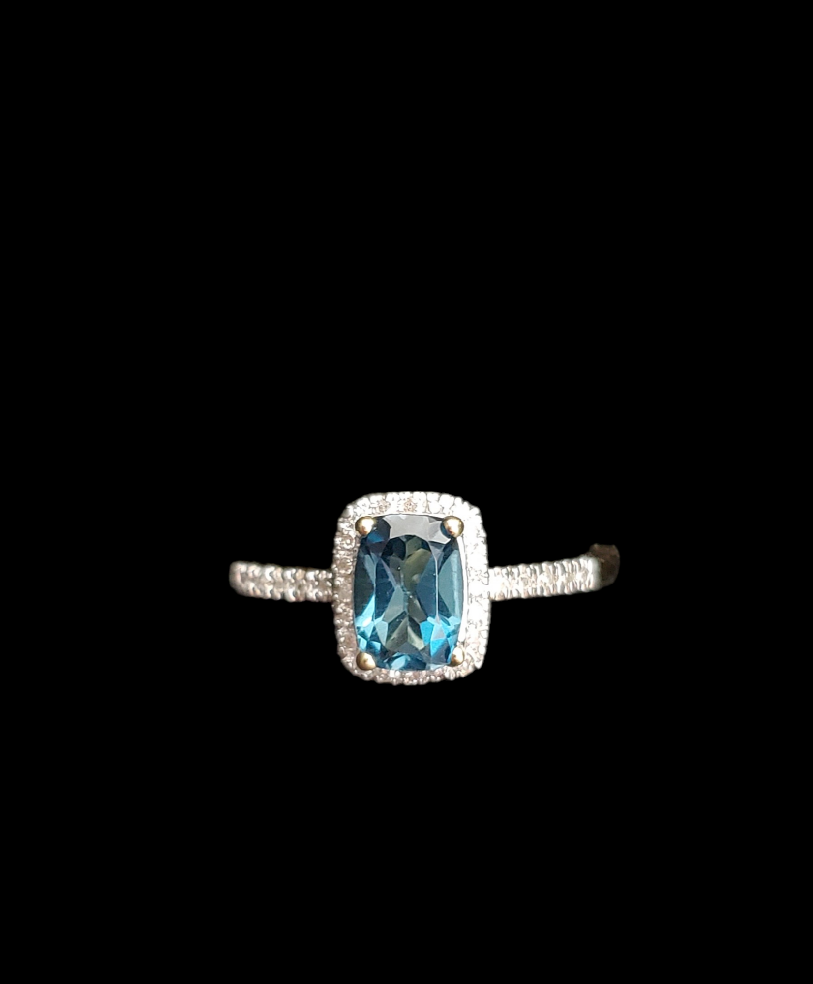 London Blue Topaz & Diamond Ring