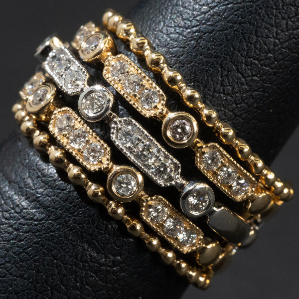 Ladies Round Cut Diamond Ring / 2-Tone 14 Kt. - Anderson Jewelers 