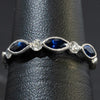Ladies .220 Ctw Sapphire Ring / 18 Kt W - Anderson Jewelers 