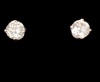14K White Gold Diamond Studs