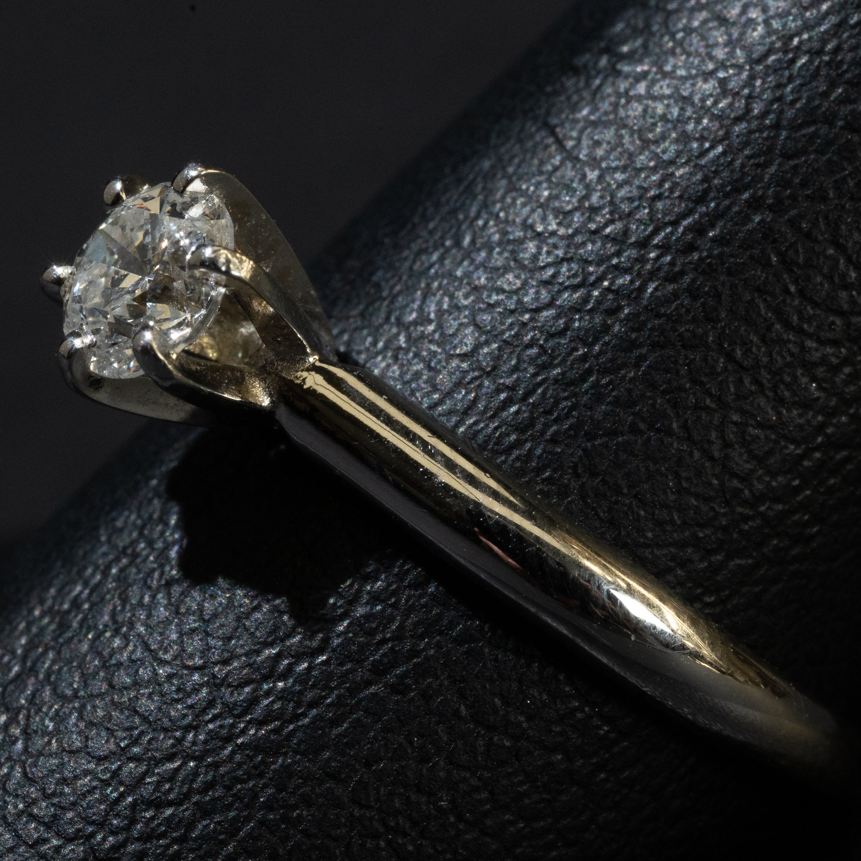 Ladies Round Cut Diamond Ring / 14 Kt W - Anderson Jewelers 