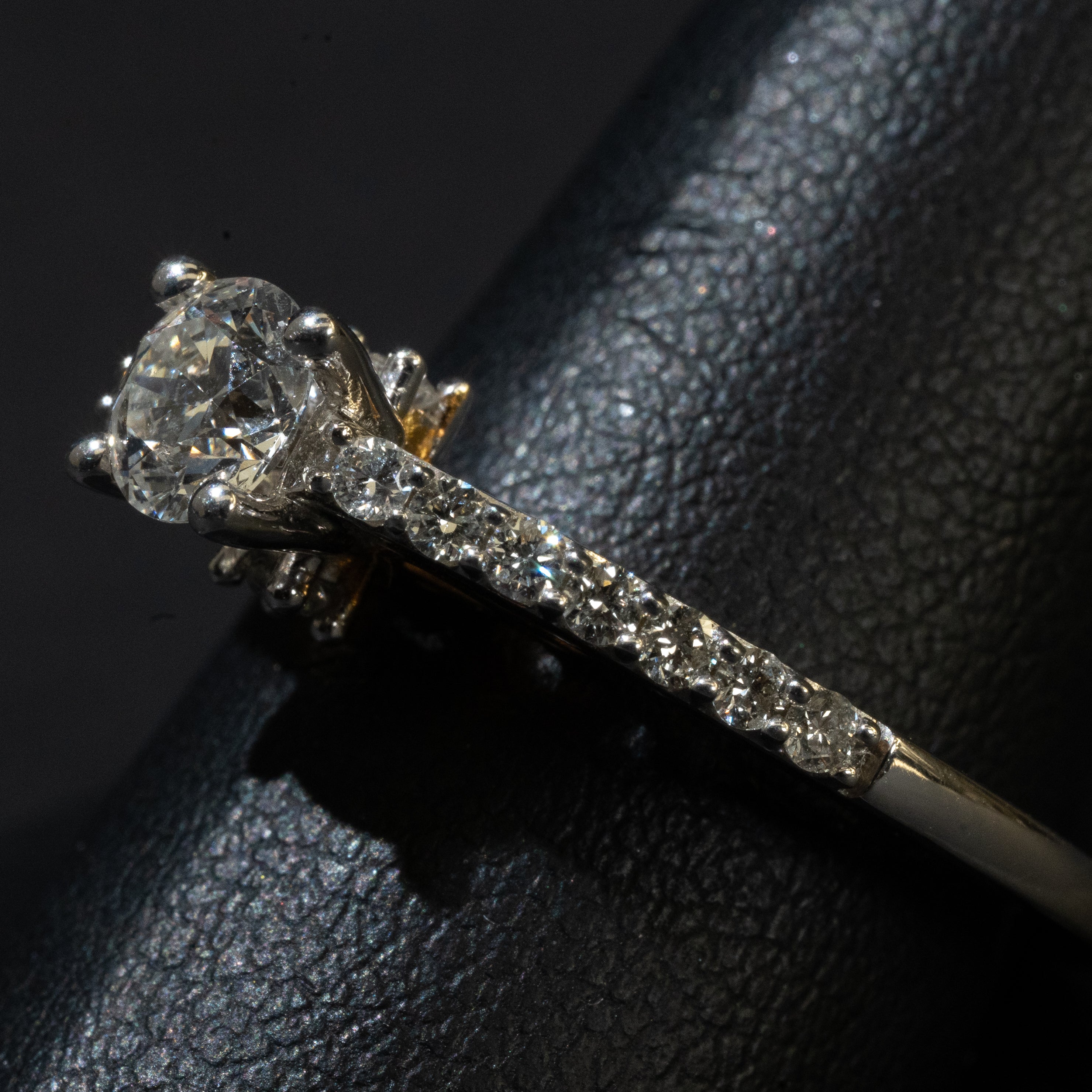 Ladies .500 Ct. / .750 Ctw Round Cut Diamond Engagement Ring - Anderson Jewelers 