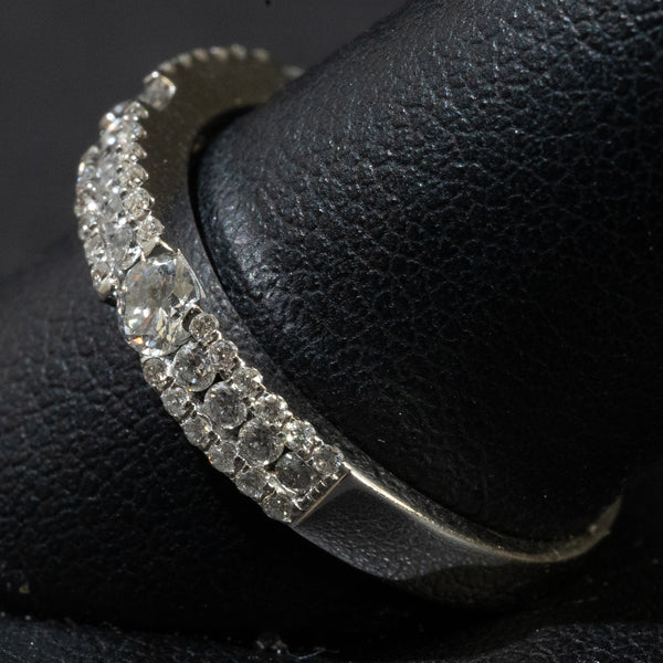 Ladies .850 Ctw Round Cut Diamond Anniversary Band / 18 Kt W - Anderson Jewelers 