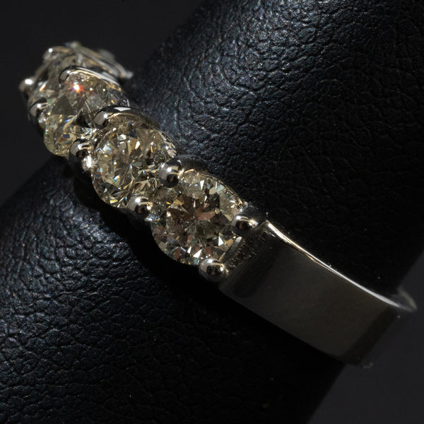 Ladies 1.860 Ctw Round Cut Diamond Ring / 14 Kt W - Anderson Jewelers 