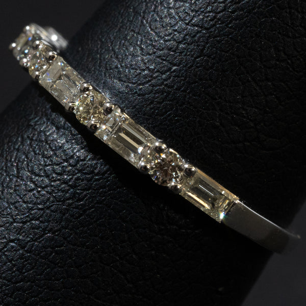 Ladies Baguette Cut Diamond Ring / 14 Kt W - Anderson Jewelers 