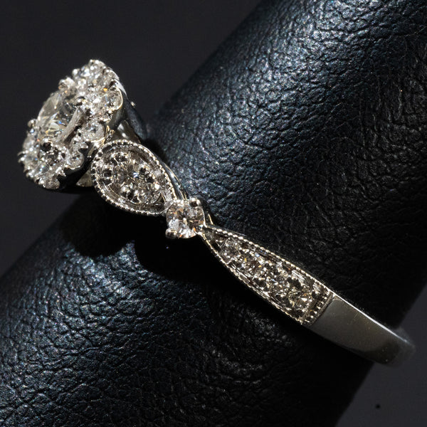 Ladies .640 Ctw Diamond Ring / 14 Kt W - Anderson Jewelers 