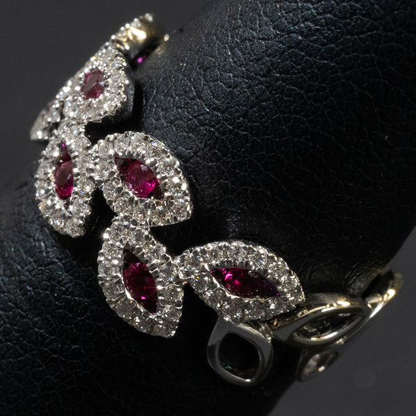 Ladies .400 Ctw Ruby Ring / 18 Kt W - Anderson Jewelers 