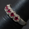 Ladies .360 Ctw Ruby Ring / 14 Kt W - Anderson Jewelers 