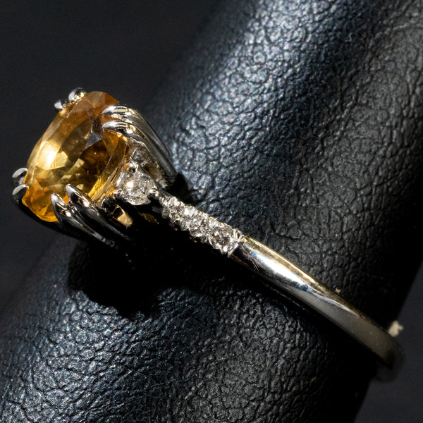 Ladies Oval Cut Citrine Fashion Ring / 10 Kt W - Anderson Jewelers 
