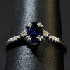 Oval Cut Sapphire Ring / 10 Kt W - Anderson Jewelers 