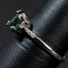Ladies Oval Cut Emerald Fashion Ring / 10 Kt W - Anderson Jewelers 