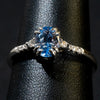 Ladies Oval Cut Aquamarine Fashion Ring / 10 Kt Y - Anderson Jewelers 