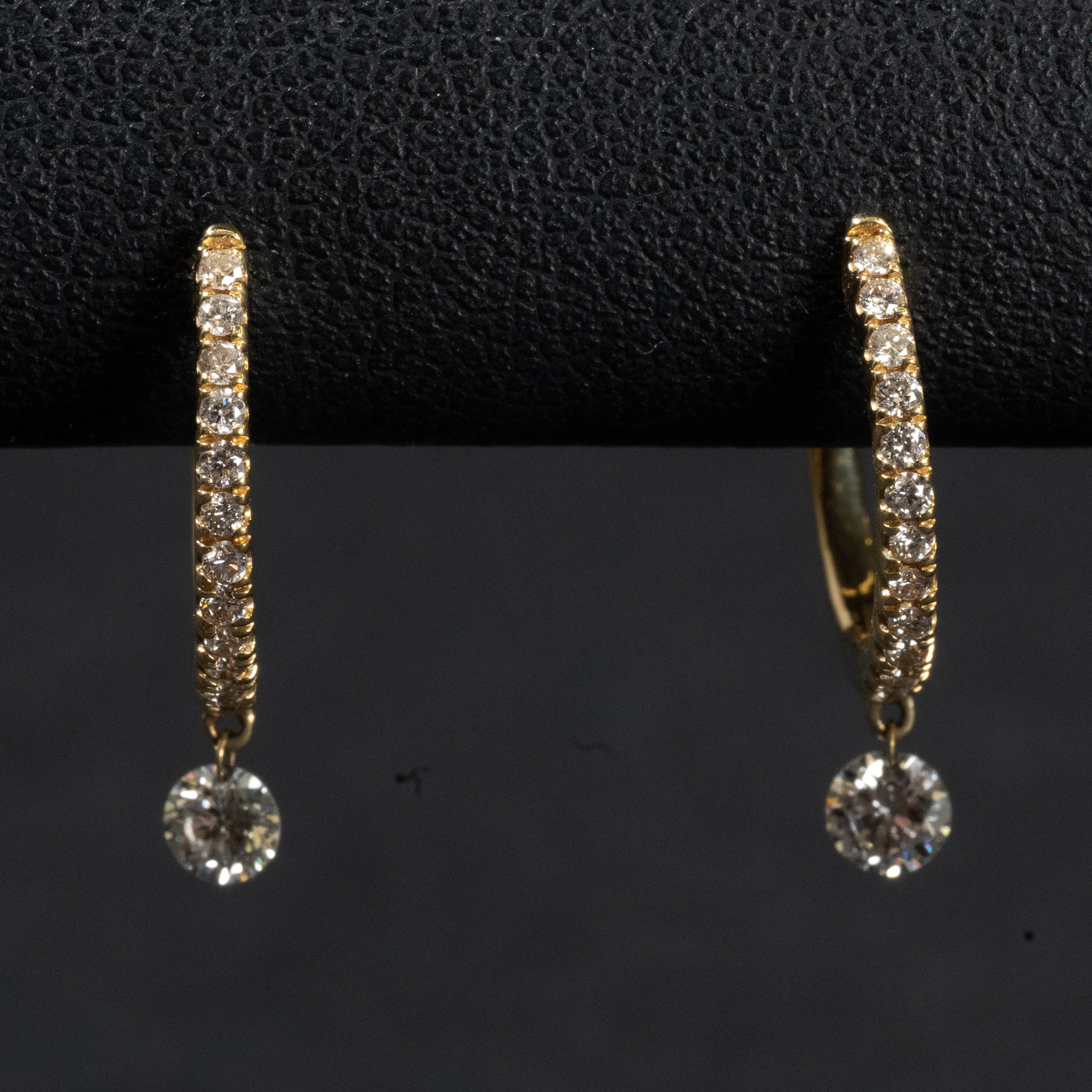 Ladies Diamond Earrings / 18 Kt Y - Anderson Jewelers 