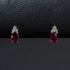 Ladies Ruby Earrings / 10 Kt W - Anderson Jewelers 