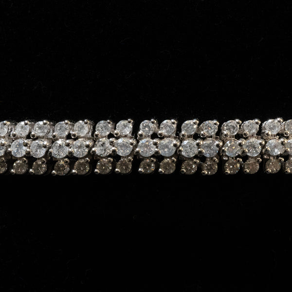Ladies 4.000 Ctw Diamond Tennis Bracelet / 14 Kt W - Anderson Jewelers 